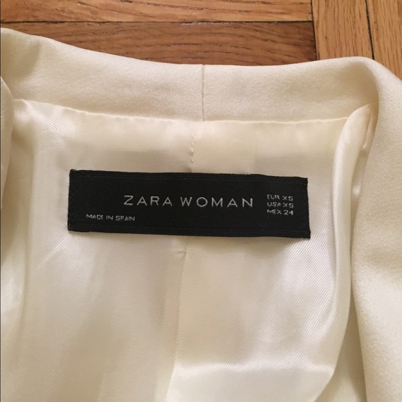 WHITE ZARA TUX BLAZER - Picture 4 of 5